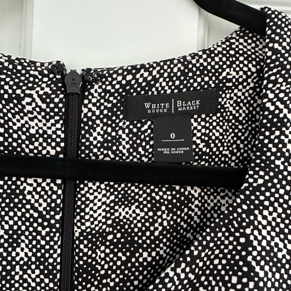 White House Black Market black and white dress - Picture 3 of 5